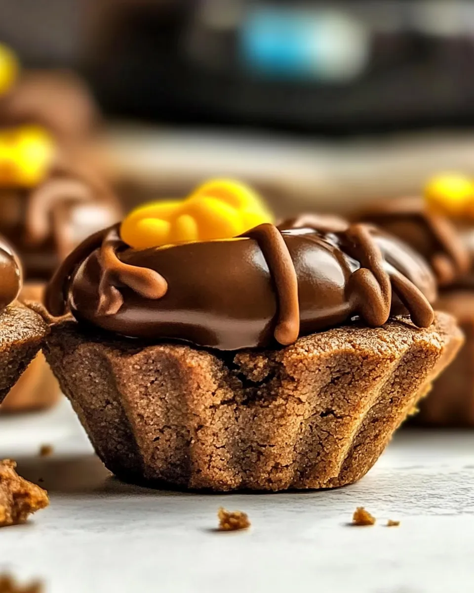 Homemade Turtle Cookie Cups photo