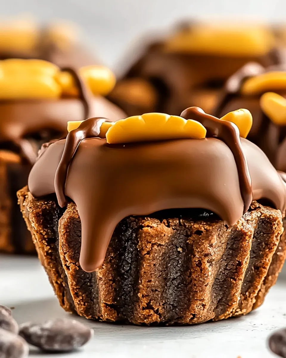 Delicious Turtle Cookie Cups image