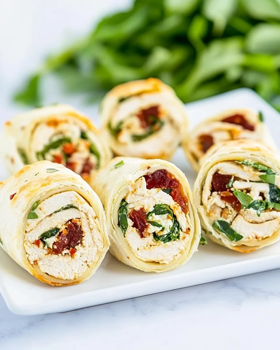 Classic Tuscan Chicken Pinwheels image