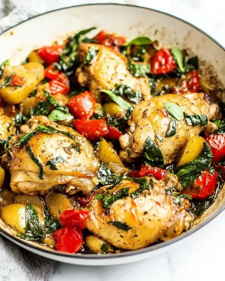 Homemade Tuscan Chicken Thigh Skillet photo