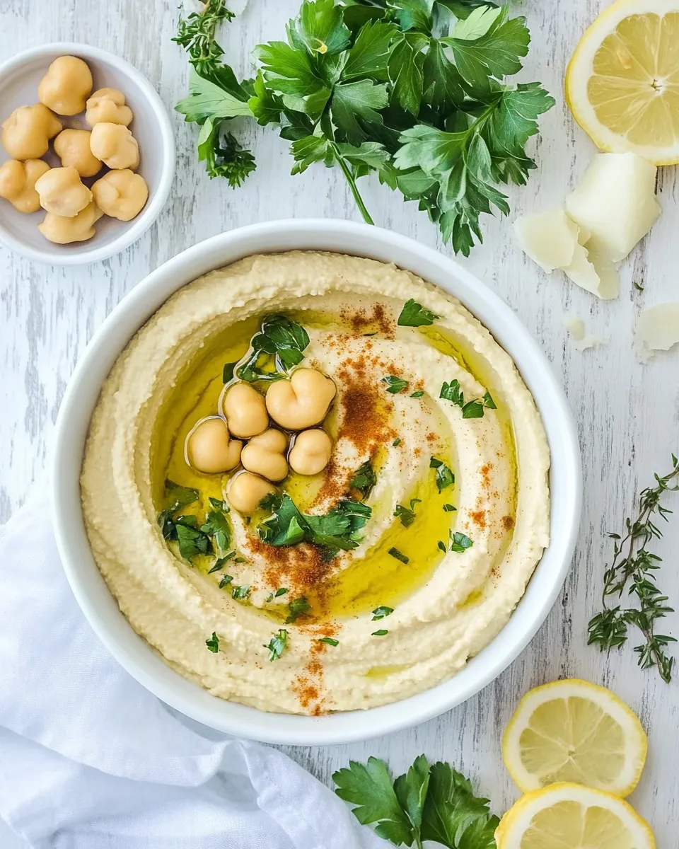 Delicious Ultimate Hummus Dip shot