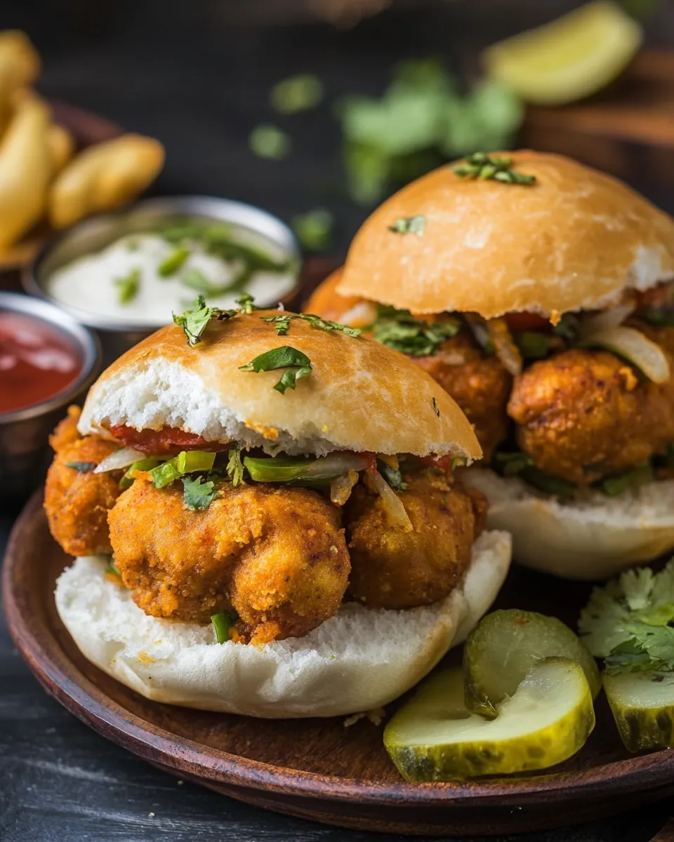 Easy Vada Pav (Mumbai Burger) Recipe shot