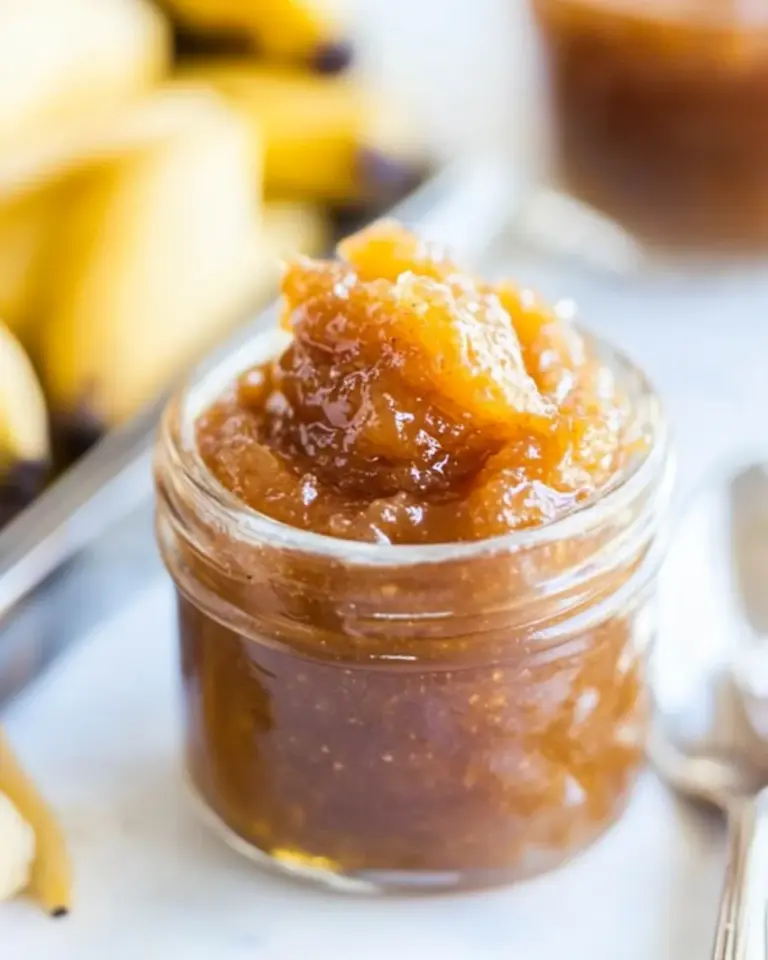Homemade Vanilla Bean and Brown Sugar Caramelized Banana Jam photo