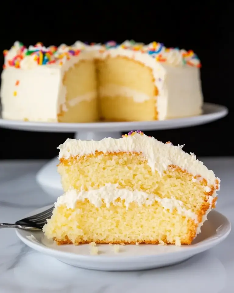 Homemade Vanilla Cake Recipe photo