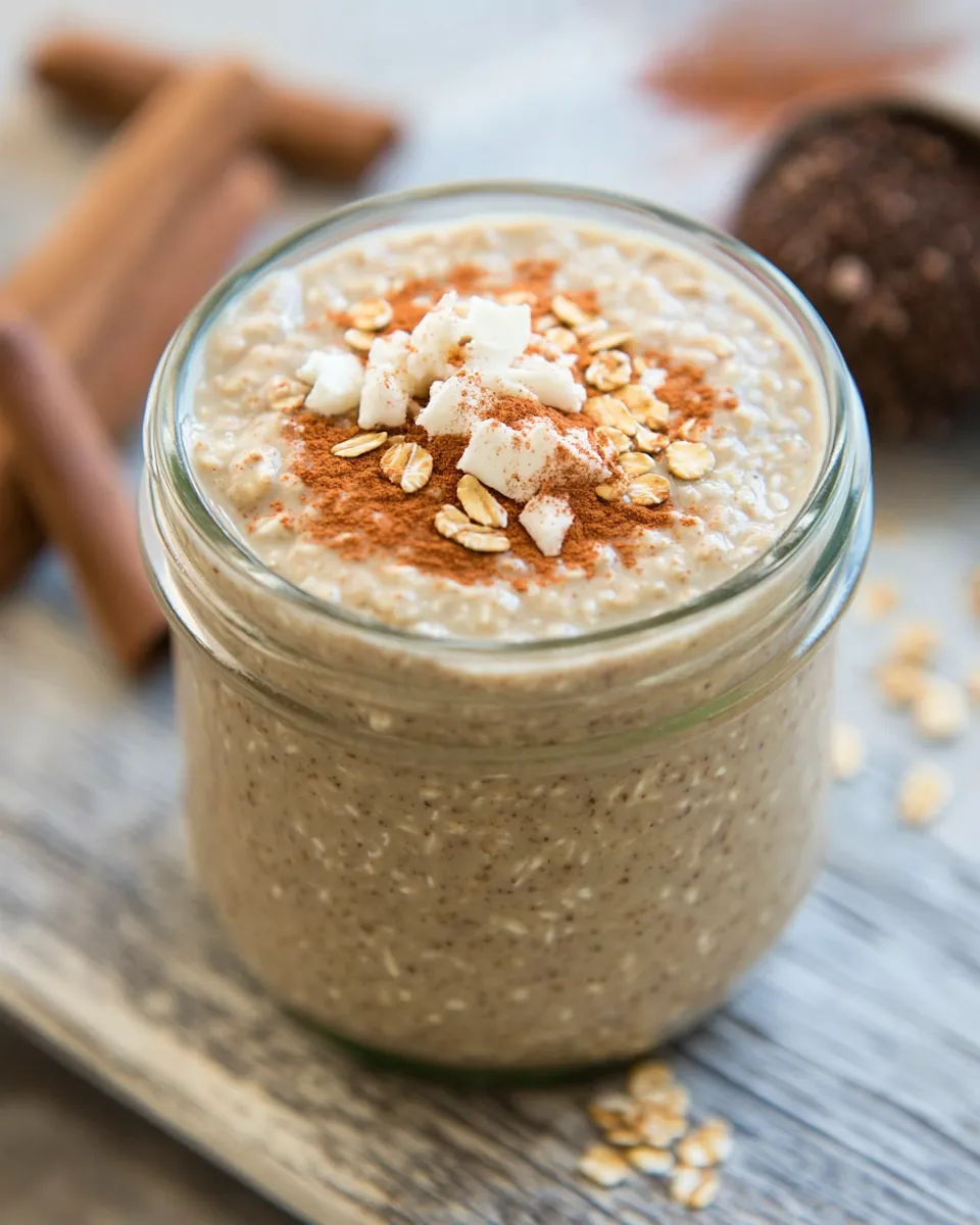 Quick Vanilla Chai Overnight Oats food shot