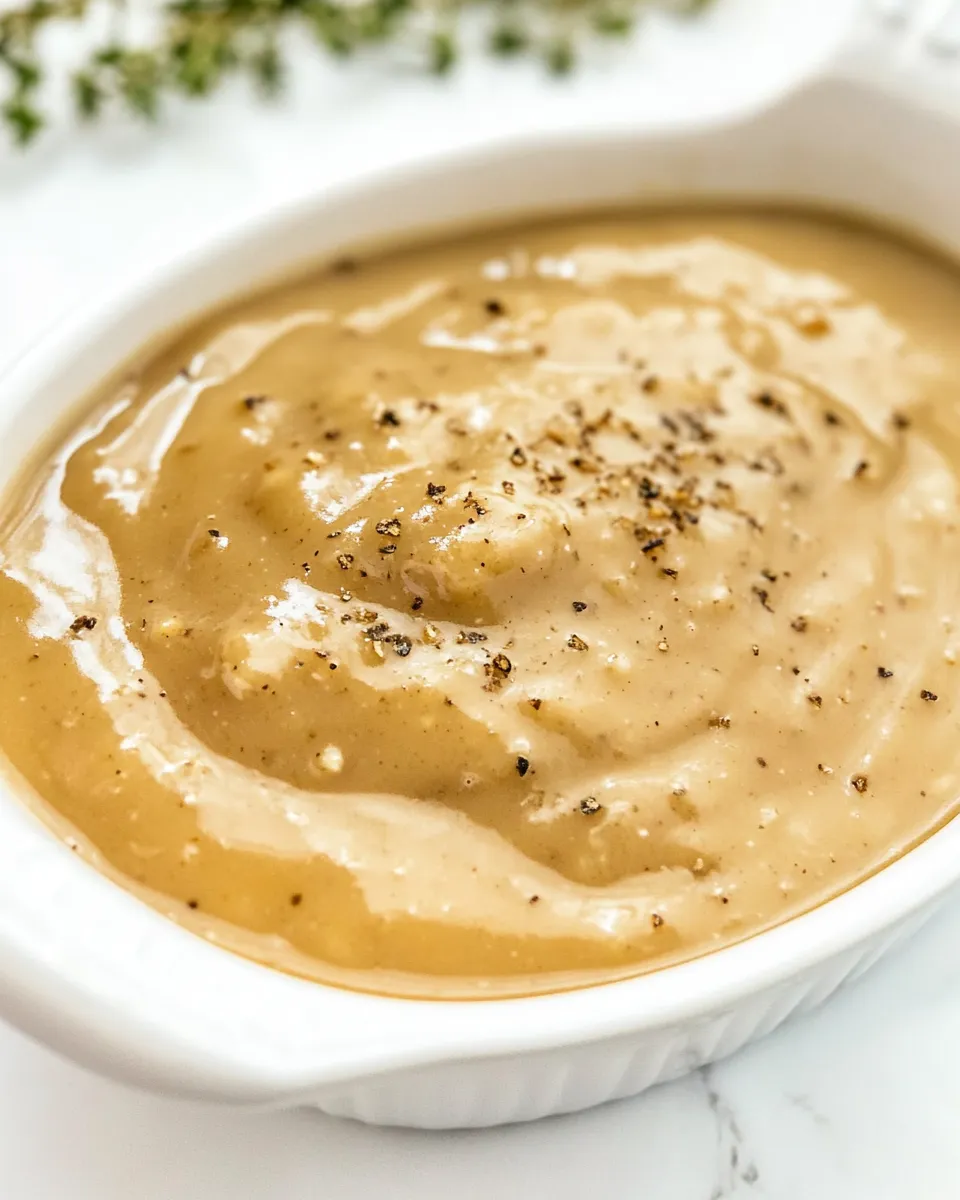 Easy Vegan Onion Gravy recipe photo