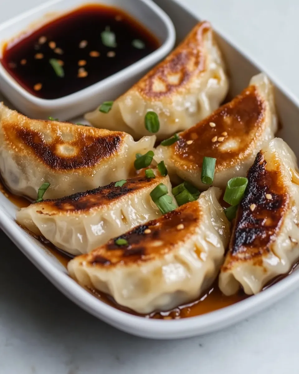Delicious Vegetable Dumplings shot