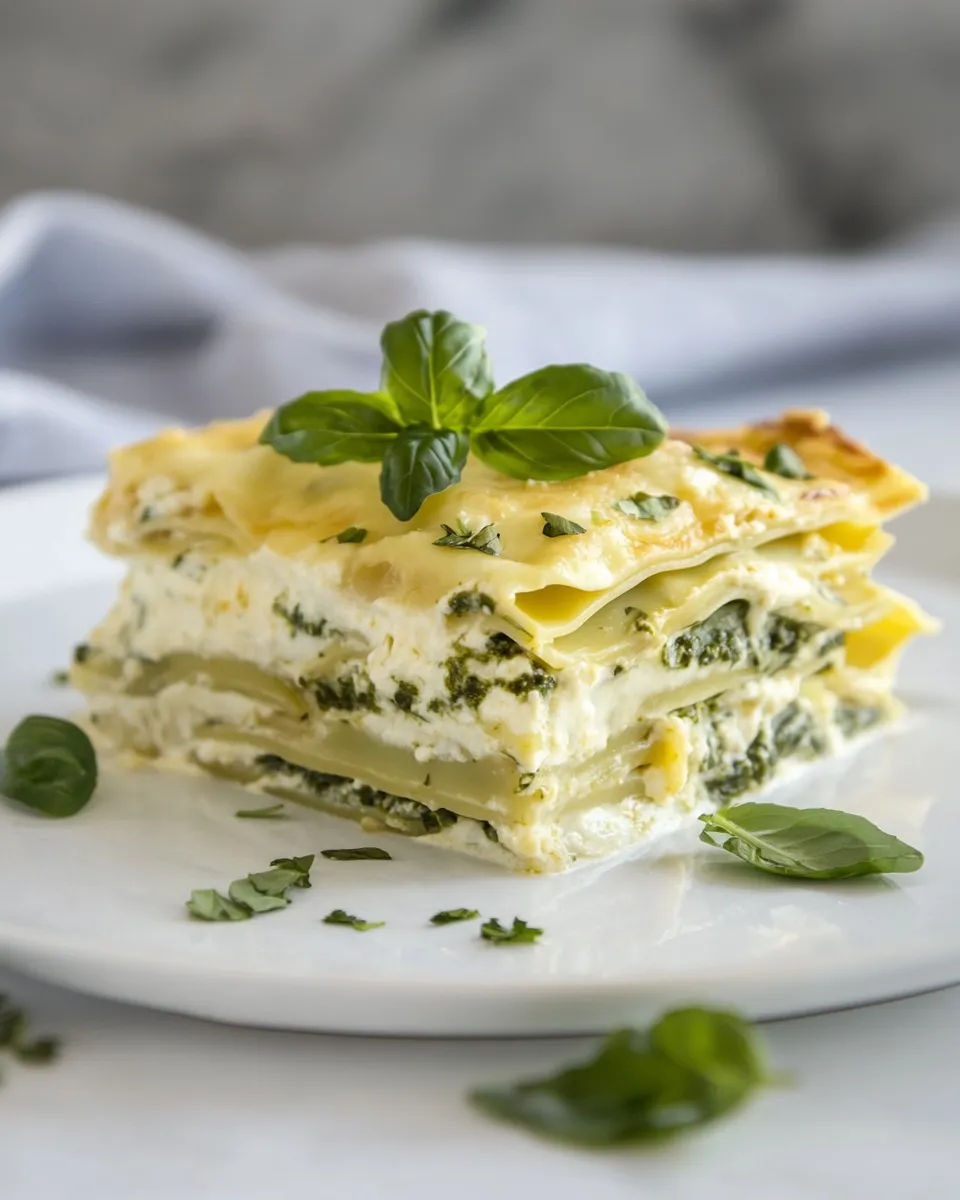 Delicious Vegetarian Lasagna with No-Cook White Sauce image