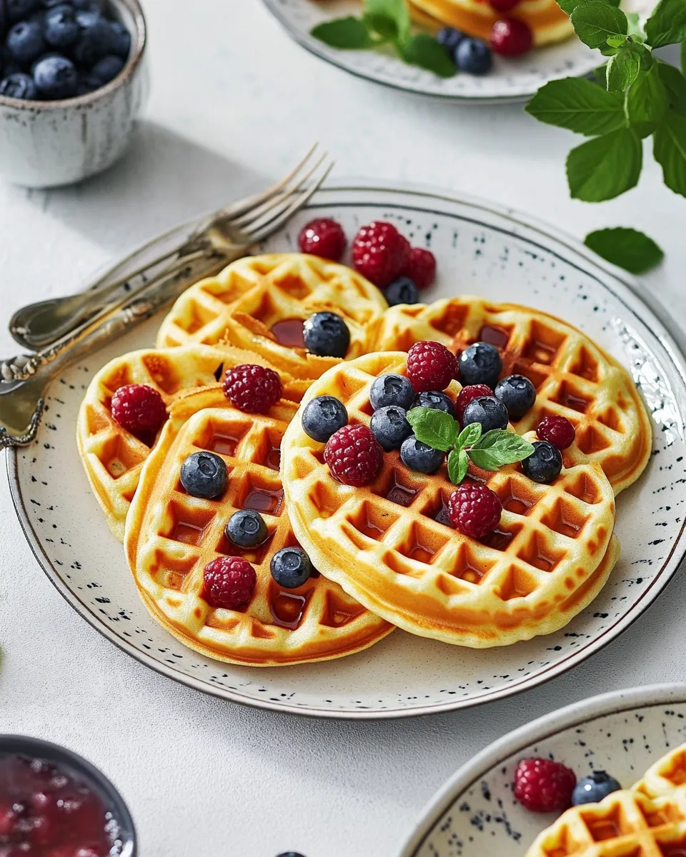 Quick Waffle Recipe shot