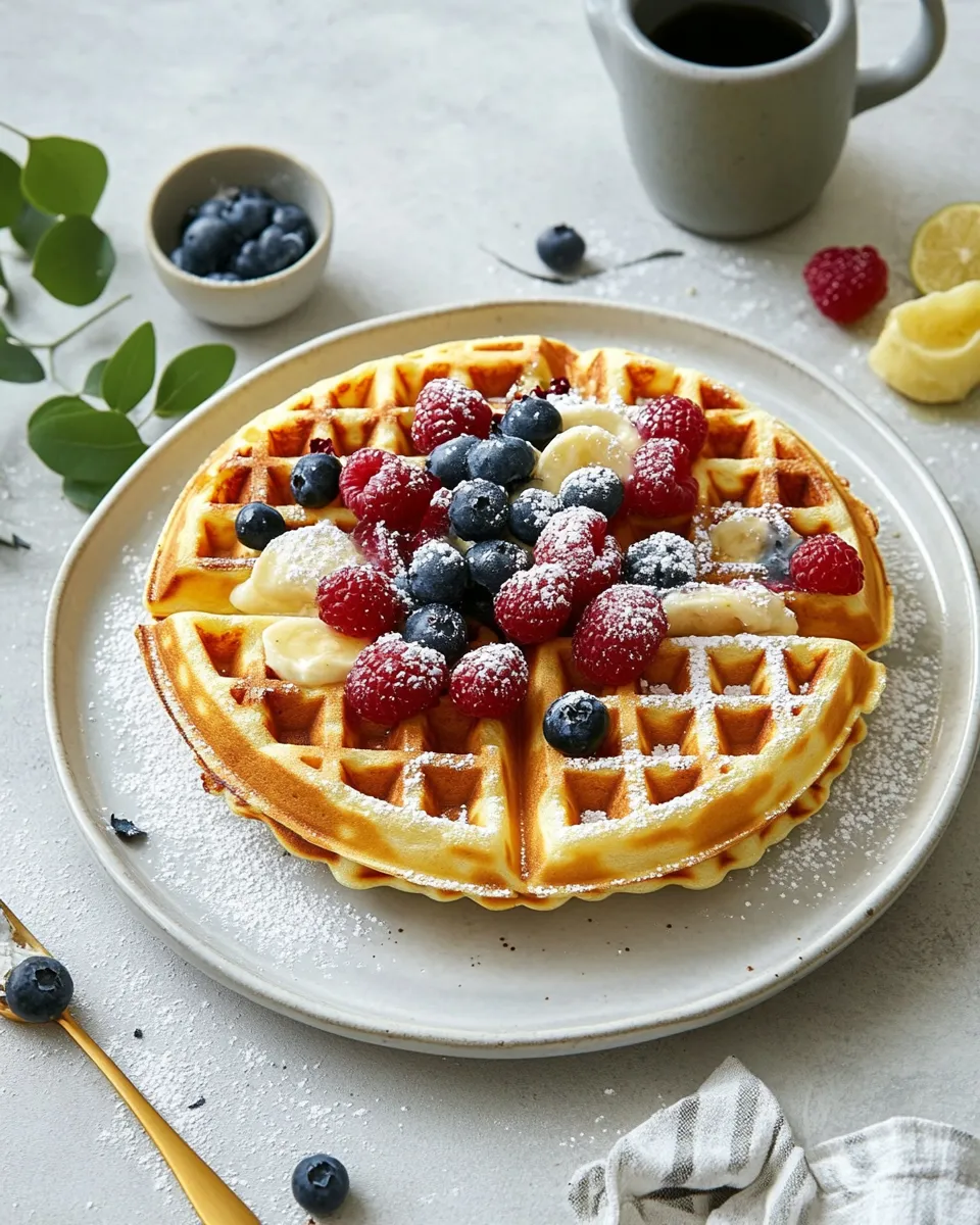 Classic Waffle Recipe recipe image