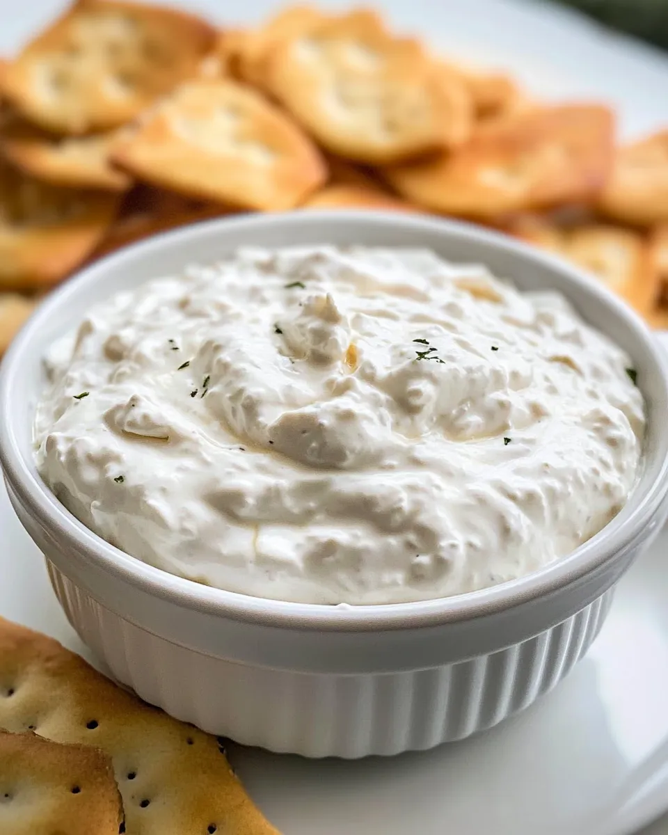 Classic Whipped Cottage Cheese Dip shot