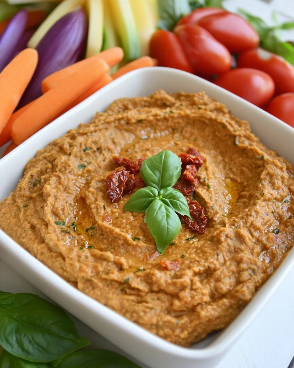 Easy White Bean & Sun-dried Tomato Pesto Dip image