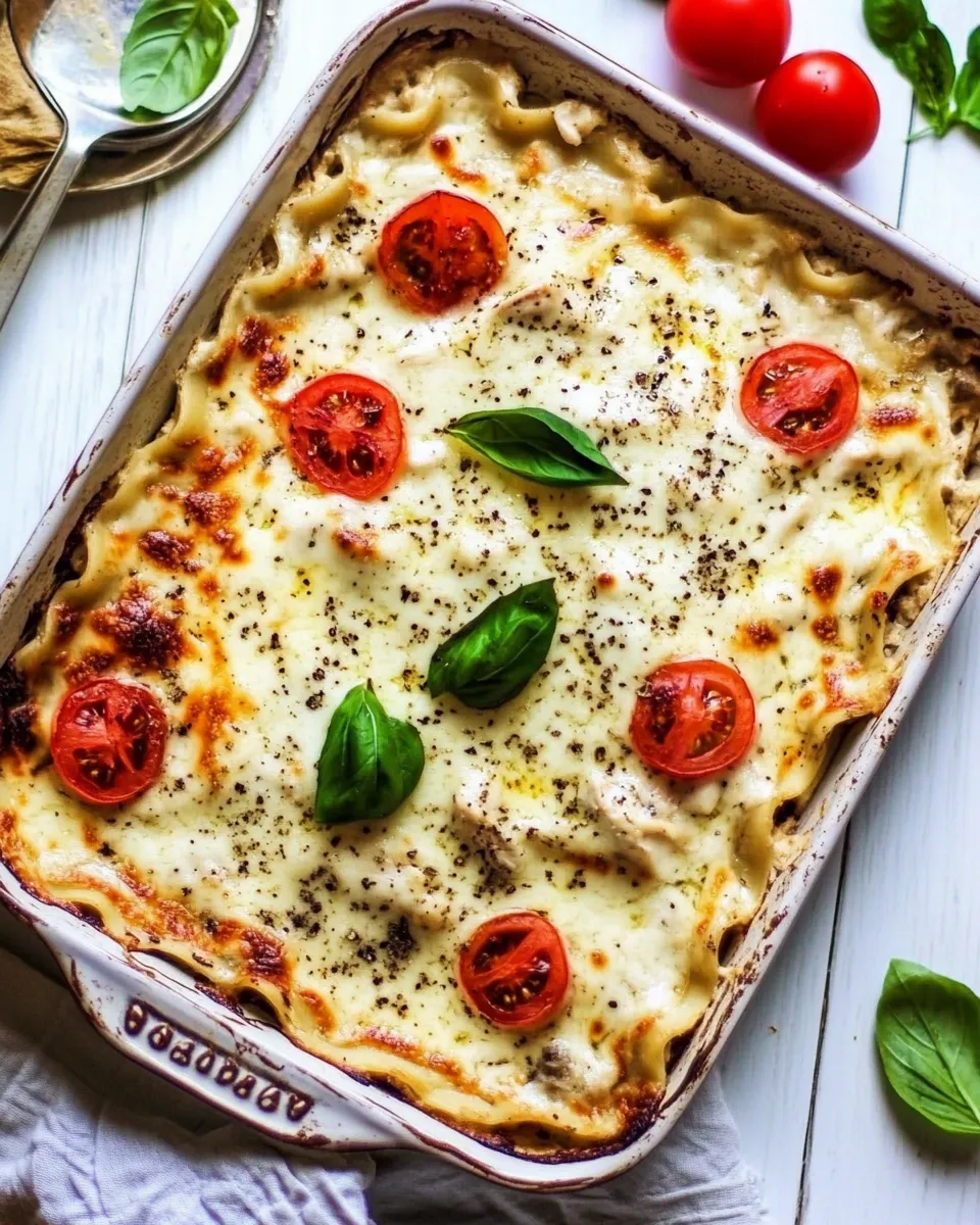 Classic White Chicken Lasagna (Caprese Chicken Lasagna) dish photo