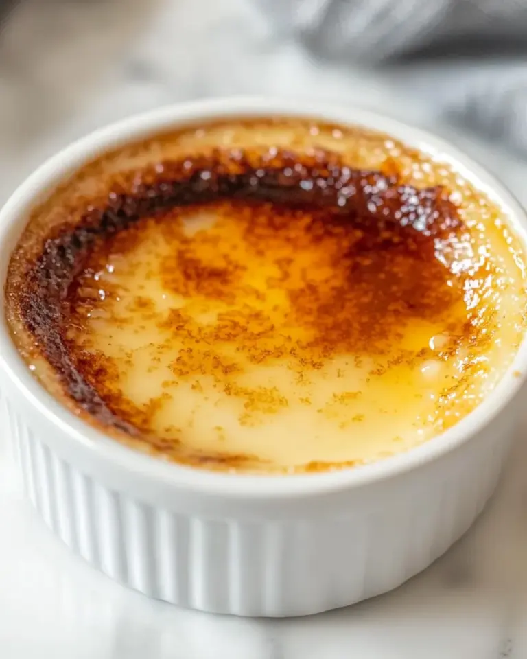 Homemade White Chocolate Creme Brulee photo