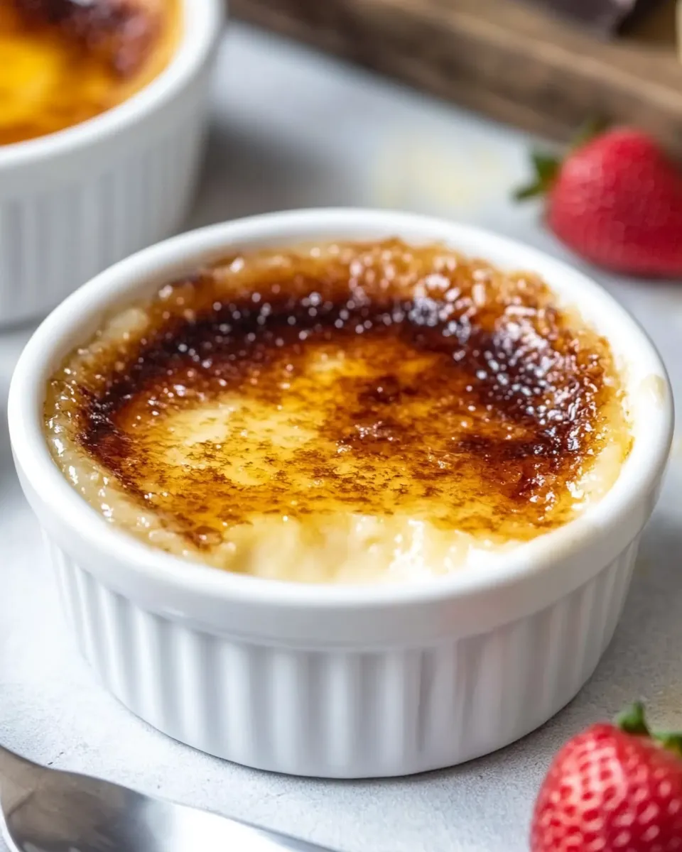 Easy White Chocolate Creme Brulee recipe photo