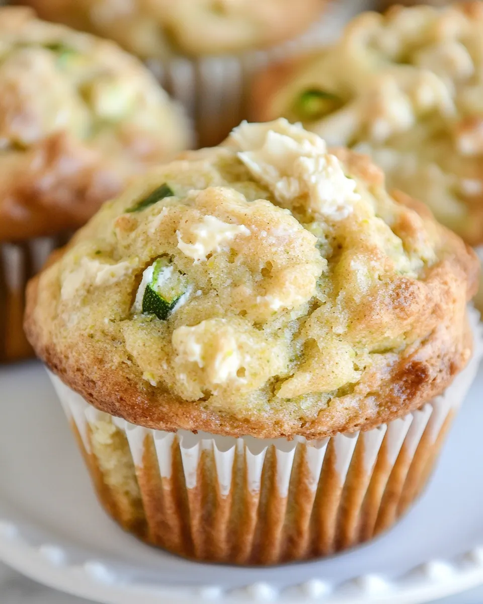 Easy Zucchini Cream Cheese Muffins recipe photo